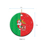 Afro Christmas in Burkina Faso Ceramic Ornament Black Santa Joyeux Noel - African Pride