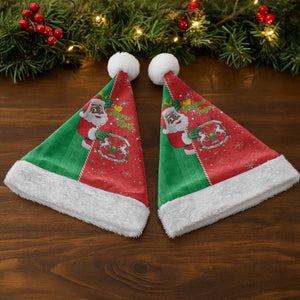 Afro Christmas in Burkina Faso Christmas Santa Hat Black Santa Joyeux Noel - African Pride