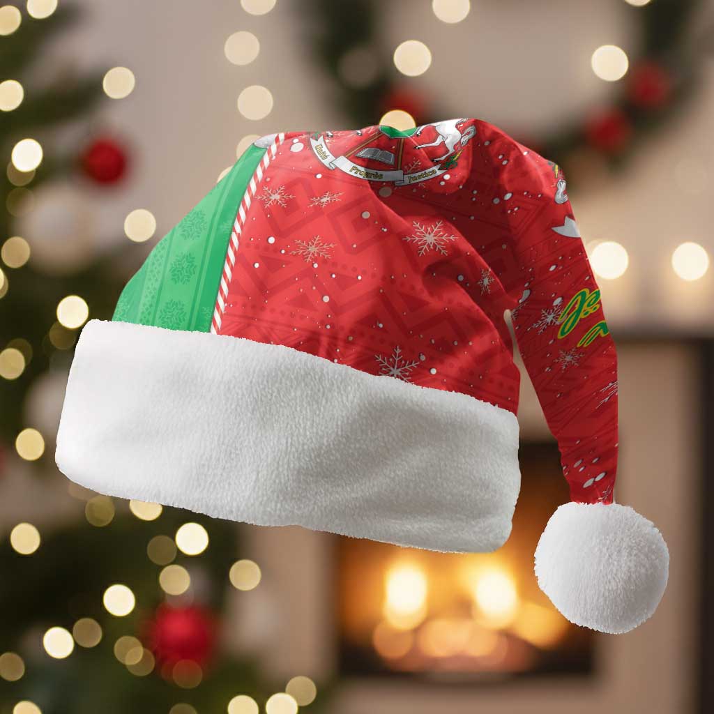 Afro Christmas in Burkina Faso Christmas Santa Hat Black Santa Joyeux Noel - African Pride