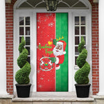Burkina Faso Christmas Door Cover Black Santa Joyeux Noel