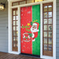 Burkina Faso Christmas Door Cover Black Santa Joyeux Noel