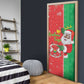 Burkina Faso Christmas Door Cover Black Santa Joyeux Noel