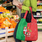 Afro Christmas in Burkina Faso Grocery Bag Black Santa Joyeux Noel - African Pride