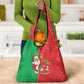 Afro Christmas in Burkina Faso Grocery Bag Black Santa Joyeux Noel - African Pride