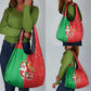 Afro Christmas in Burkina Faso Grocery Bag Black Santa Joyeux Noel - African Pride