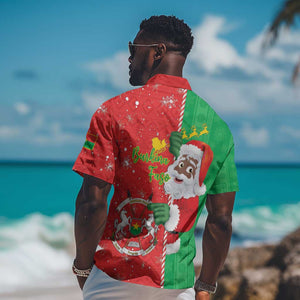 Afro Christmas in Burkina Faso Hawaiian Shirt Black Santa Joyeux Noel - African Pride
