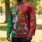 Burkina Faso Christmas Hockey Jersey Black Santa Joyeux Noel