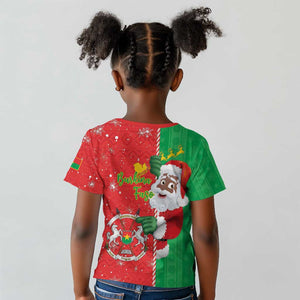 Afro Christmas in Burkina Faso Kid T shirt Black Santa Joyeux Noel - African Pride
