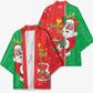 Burkina Faso Christmas Kimono Black Santa Joyeux Noel