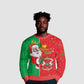 Afro Christmas in Burkina Faso Ugly Christmas Sweater Black Santa Joyeux Noel - African Pride