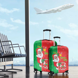 Afro Christmas in Burkina Faso Luggage Cover Black Santa Joyeux Noel - African Pride