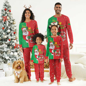 Afro Christmas in Burkina Faso Christmas Pajama Set Black Santa Joyeux Noel - African Pride