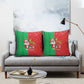 Burkina Faso Christmas Pillow Cover Black Santa Joyeux Noel