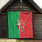 Afro Christmas in Burkina Faso Quilt Black Santa Joyeux Noel - African Pride