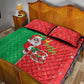 Afro Christmas in Burkina Faso Quilt Bed Set Black Santa Joyeux Noel - African Pride