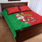 Afro Christmas in Burkina Faso Quilt Bed Set Black Santa Joyeux Noel - African Pride