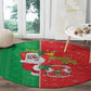 Afro Christmas in Burkina Faso Round Carpet Black Santa Joyeux Noel - African Pride