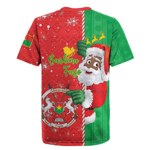 Afro Christmas in Burkina Faso Rugby Jersey Black Santa Joyeux Noel - African Pride