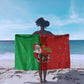 Afro Christmas in Burkina Faso Sarong Black Santa Joyeux Noel - African Pride