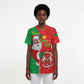 Burkina Faso Christmas Scrub Top Black Santa Joyeux Noel - African Pride