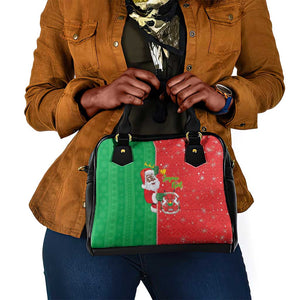 Afro Christmas in Burkina Faso Shoulder Handbag Black Santa Joyeux Noel - African Pride
