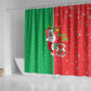 Afro Christmas in Burkina Faso Shower Curtain Black Santa Joyeux Noel - African Pride