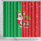 Afro Christmas in Burkina Faso Shower Curtain Black Santa Joyeux Noel - African Pride