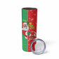 Afro Christmas in Burkina Faso Skinny Tumbler Black Santa Joyeux Noel - African Pride