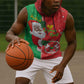 Afro Christmas in Burkina Faso Sleeveless Hoodie Black Santa Joyeux Noel - African Pride