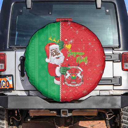 Afro Christmas in Burkina Faso Spare Tire Cover Black Santa Joyeux Noel - African Pride