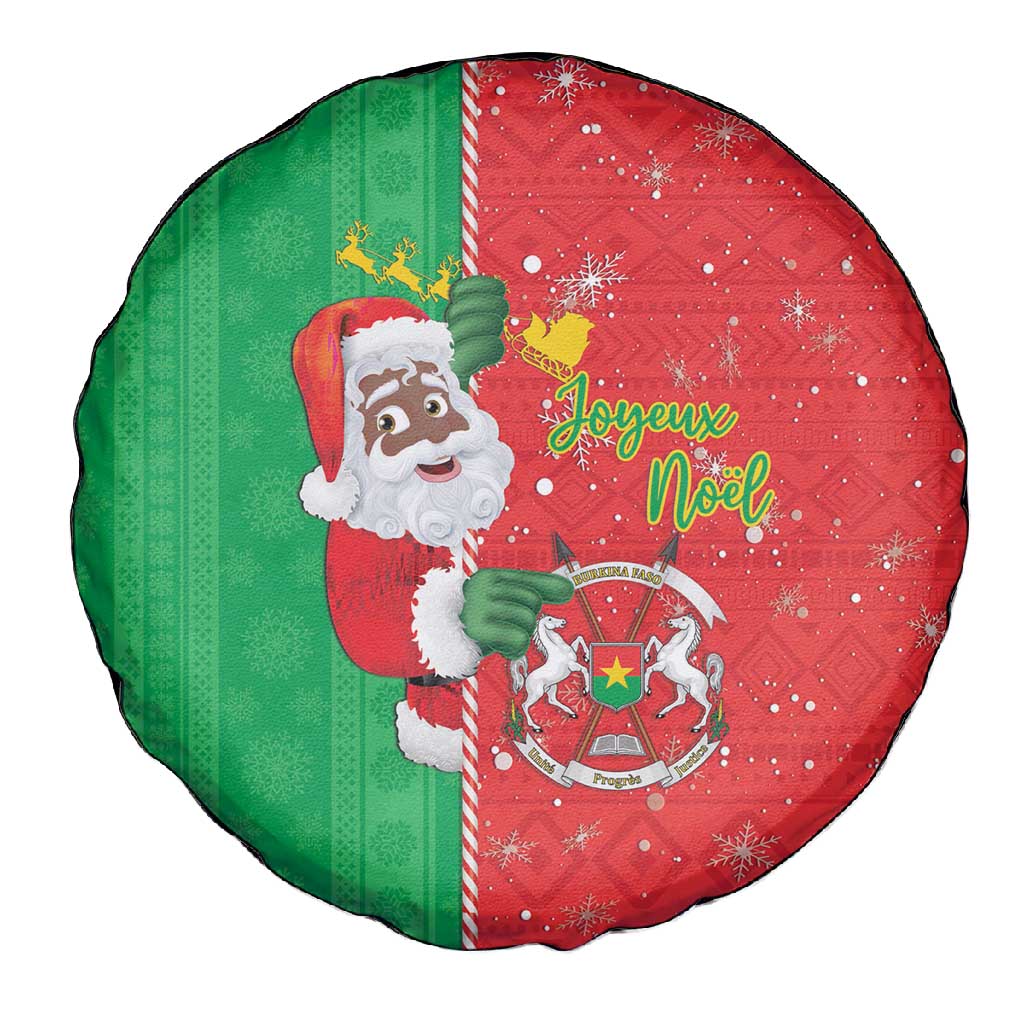 Afro Christmas in Burkina Faso Spare Tire Cover Black Santa Joyeux Noel - African Pride