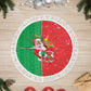 Afro Christmas in Burkina Faso Tree Skirt Black Santa Joyeux Noel - African Pride