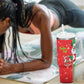 Afro Christmas in Burkina Faso Tumbler With Handle Black Santa Joyeux Noel - African Pride