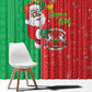 Afro Christmas in Burkina Faso Window Curtain Black Santa Joyeux Noel - African Pride