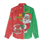 Afro Christmas in Burkina Faso Women Casual Shirt Black Santa Joyeux Noel - African Pride