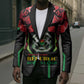 Burkina Faso Republic Day Blazer Coat Of Arms With Rose
