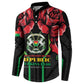 Burkina Faso Republic Day Button Sweatshirt Coat Of Arms With Rose