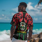 Afro Burkina Faso Republic Day Hawaiian Shirt Coat Of Arms With Rose - Sporty Style - African Pride