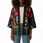 Burkina Faso Republic Day Kimono Coat Of Arms With Rose