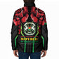Burkina Faso Republic Day Padded Jacket Coat Of Arms With Rose
