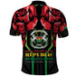 Afro Burkina Faso Republic Day Polo Shirt Coat Of Arms With Rose - Sporty Style - African Pride