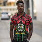 Afro Burkina Faso Republic Day Polo Shirt Coat Of Arms With Rose - Sporty Style - African Pride