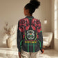 Afro Burkina Faso Republic Day Women Casual Shirt Coat Of Arms With Rose - Sporty Style - African Pride