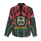 Afro Burkina Faso Republic Day Women Casual Shirt Coat Of Arms With Rose - Sporty Style - African Pride