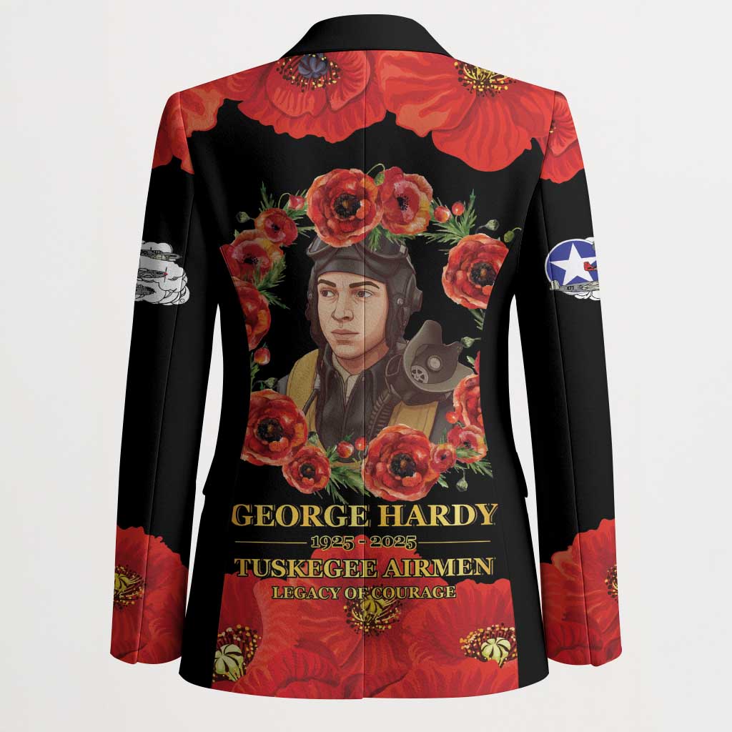 George Hardy Tuskegee Memorial Blazer Red Tail Pilots Legacy of Courage