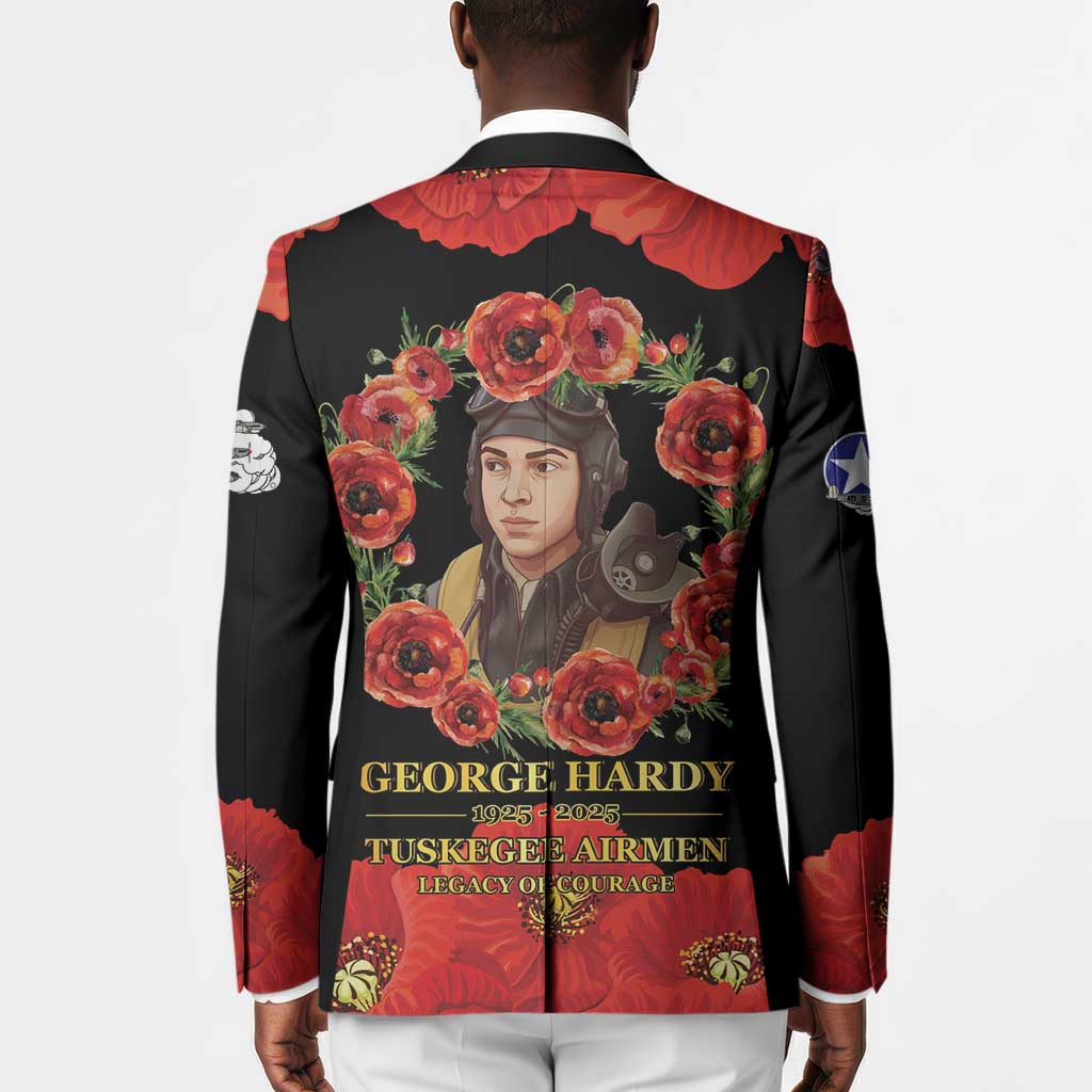 George Hardy Tuskegee Memorial Blazer Red Tail Pilots Legacy of Courage