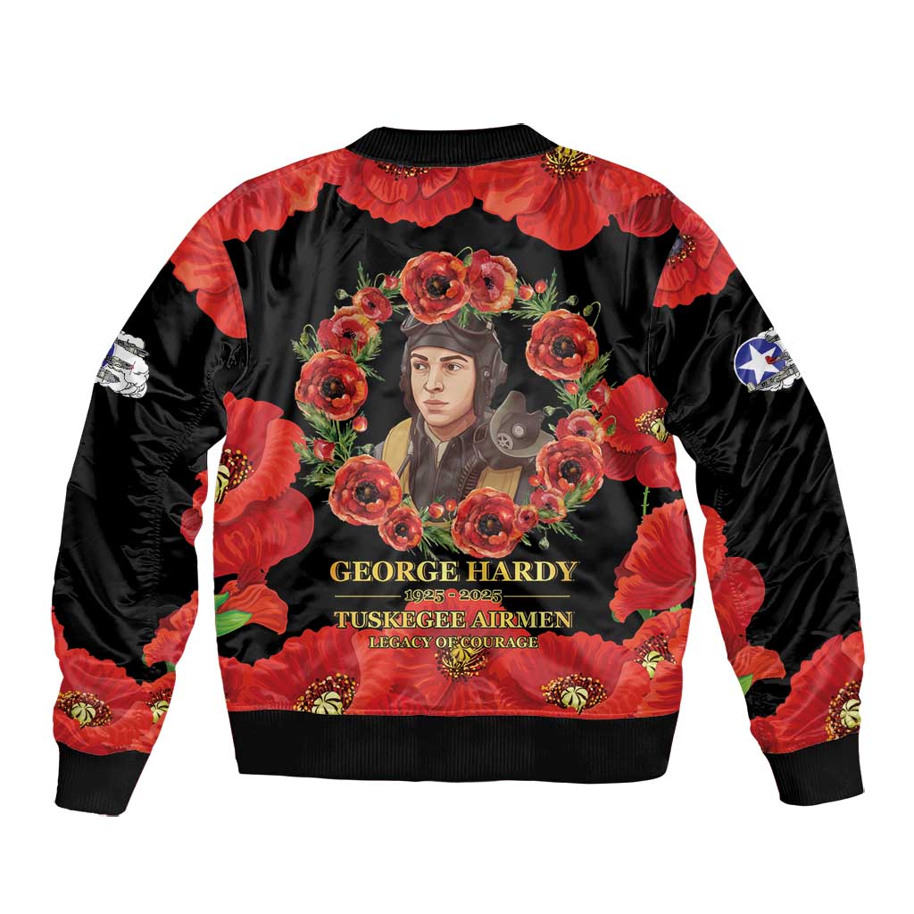 George Hardy Tuskegee Red Tail Pilots Bomber Jacket Legacy of Courage - African Pride