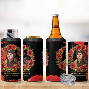 George Hardy Tuskegee Red Tail Pilots 4 in 1 Can Cooler Tumbler Legacy of Courage - African Pride