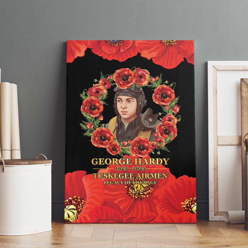 George Hardy Tuskegee Red Tail Pilots Canvas Wall Art Legacy of Courage - African Pride