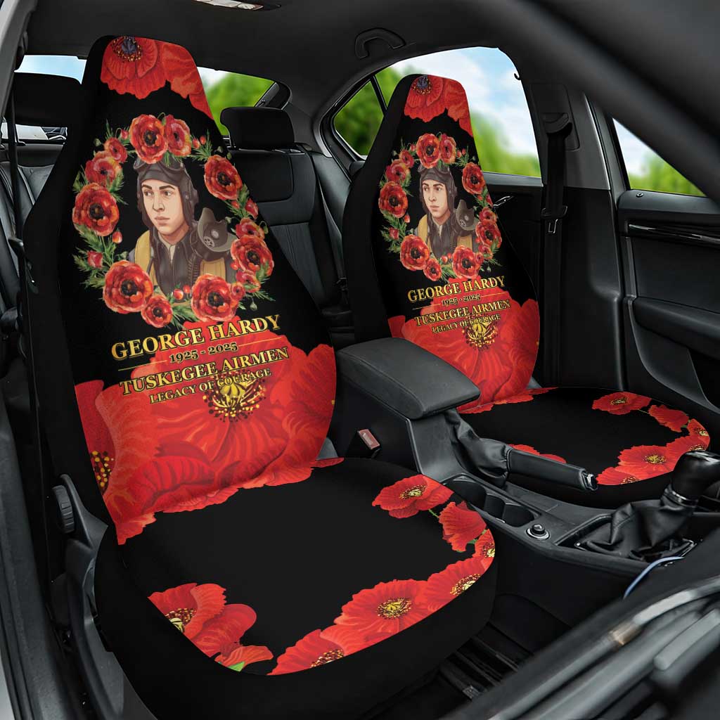 George Hardy Tuskegee Red Tail Pilots Car Seat Cover Legacy of Courage - African Pride